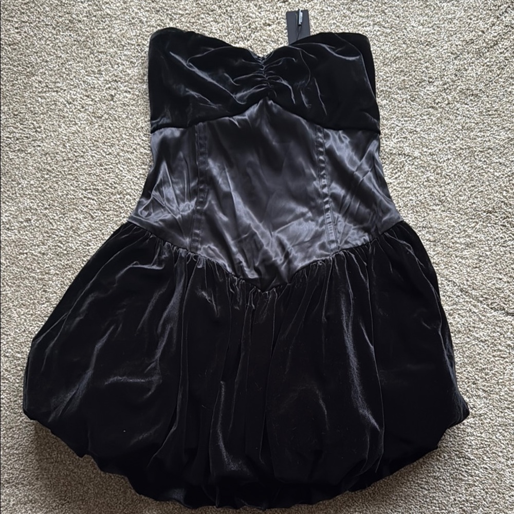 Fashion Nova Black Strapless Dress